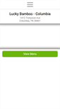 Mobile Screenshot of luckybamboocolumbia.com